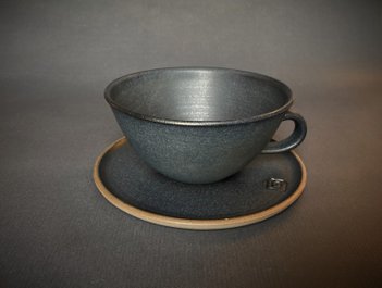 Dorte Visby keramik, tekop stentøj 'Midnatshav'